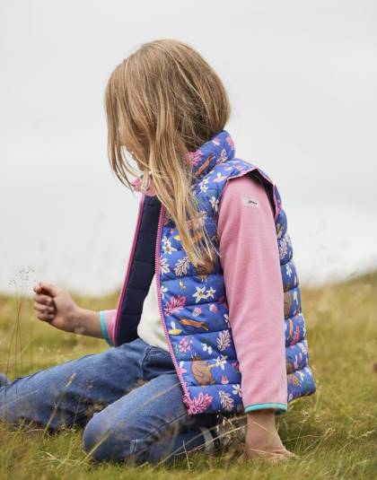 衣服 jp Joules 女の子 gruffalo フリップイット リバーシブルベスト 1-6 歳 青 46RH260