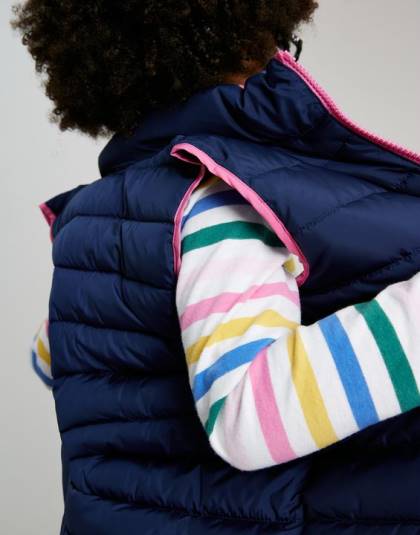 衣服 jp Joules 女の子 gruffalo フリップイット リバーシブルベスト 1-6 歳 青 46RH260