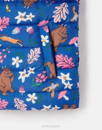 衣服 jp Joules 女の子 gruffalo フリップイット リバーシブルベスト 1-6 歳 青 46RH260