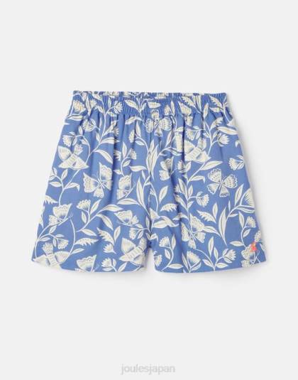 衣服 jp Joules 女の子 hettie ウーブン プリント ショーツ 5 ～ 12 歳 バタフライブルー 46RH268