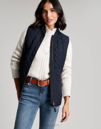 衣服 jp Joules 女性 minx ダイヤモンドキルティングベスト 海洋海軍 46RH35