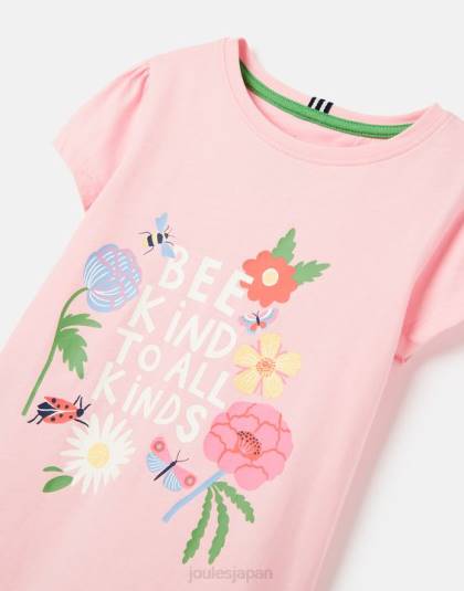 衣服 jp Joules 女の子 ピクシー スクリーンプリント Tシャツ 2～12 歳 ビーキン 46RH270