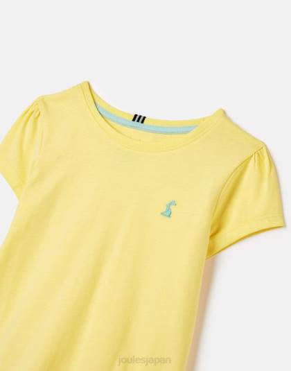 衣服 jp Joules 女の子 キャシー半袖 T シャツ 2 ～ 12 歳 淡い黄色 46RH275