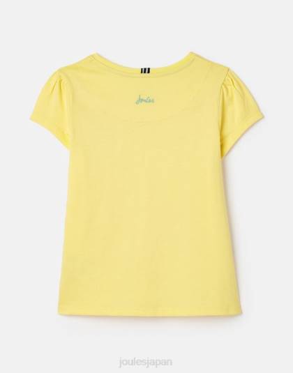 衣服 jp Joules 女の子 キャシー半袖 T シャツ 2 ～ 12 歳 淡い黄色 46RH275