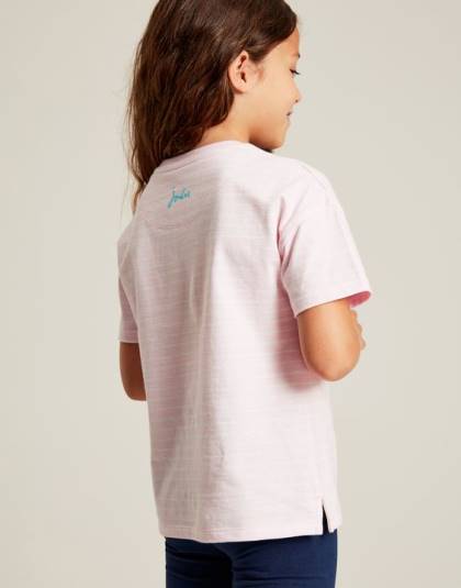 衣服 jp Joules 女の子 ベサニー アップリケ T シャツ 2 ～ 12 歳 フルーティーピンク 46RH295