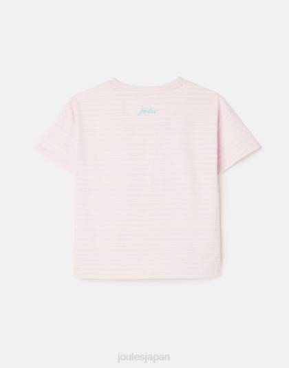 衣服 jp Joules 女の子 ベサニー アップリケ T シャツ 2 ～ 12 歳 フルーティーピンク 46RH295