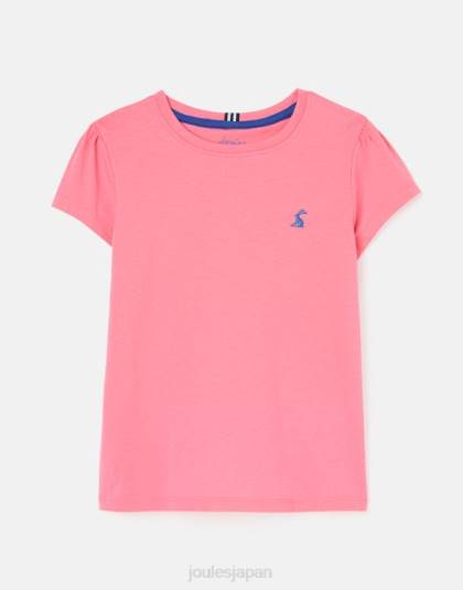 衣服 jp Joules 女の子 キャシー半袖 T シャツ 2 ～ 12 歳 オーロラピンク 46RH311