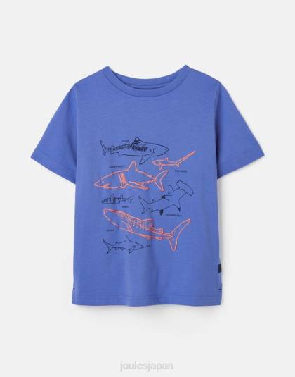 衣服 jp Joules 男の子たち ベン半袖 T シャツ 2 ～ 12 歳 ヨシキリザメ 46RH353