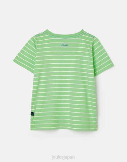 衣服 jp Joules 男の子たち アーチー半袖アップリケ T シャツ 2 ～ 8 歳 緑のタコ 46RH367