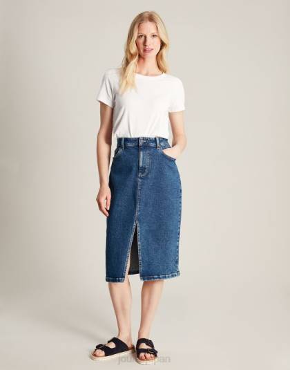 衣服 jp Joules 女性 カーリー ソリッド クラシック クルー T シャツ 明るい白色 46RH103