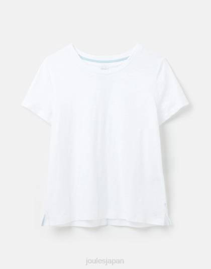 衣服 jp Joules 女性 カーリー ソリッド クラシック クルー T シャツ 明るい白色 46RH103