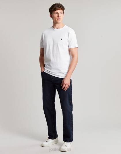 衣服 jp Joules 男性 デントンジャージーTシャツ 白 46RH166