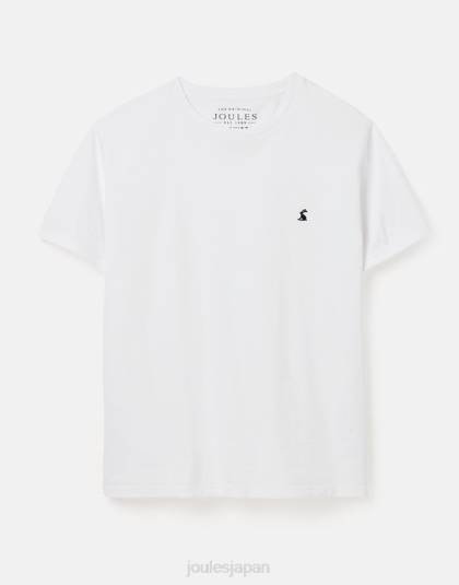 衣服 jp Joules 男性 デントンジャージーTシャツ 白 46RH166