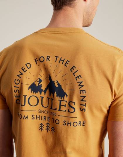 衣服 jp Joules 男性 フリン Tシャツ イエローマール 46RH177