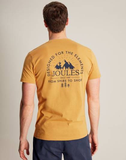衣服 jp Joules 男性 フリン Tシャツ イエローマール 46RH177
