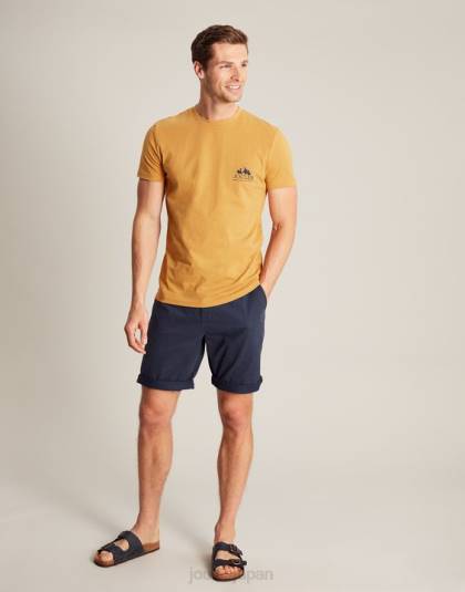 衣服 jp Joules 男性 フリン Tシャツ イエローマール 46RH177