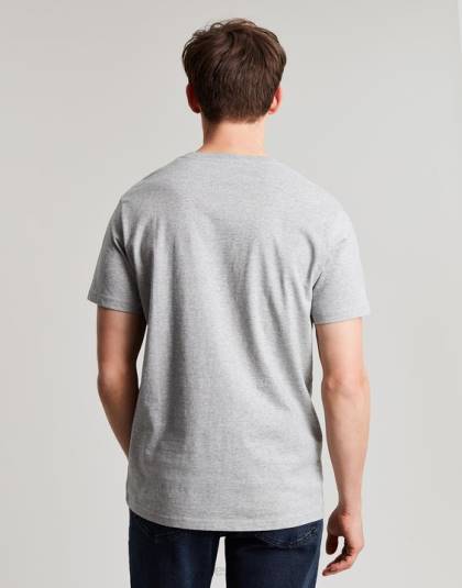 衣服 jp Joules 男性 フリン グラフィック T シャツ グレーメランジ 46RH184