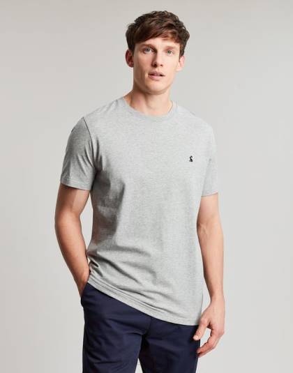 衣服 jp Joules 男性 デントンジャージーTシャツ グレーメランジ 46RH190