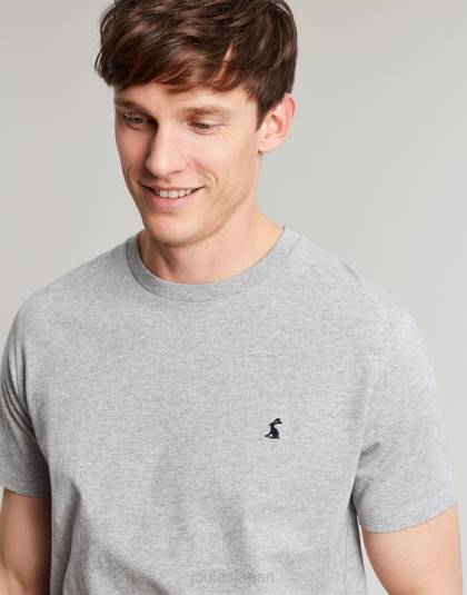衣服 jp Joules 男性 デントンジャージーTシャツ グレーメランジ 46RH190