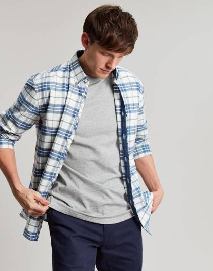 衣服 jp Joules 男性 デントンジャージーTシャツ グレーメランジ 46RH190