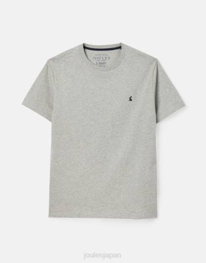 衣服 jp Joules 男性 デントンジャージーTシャツ グレーメランジ 46RH190