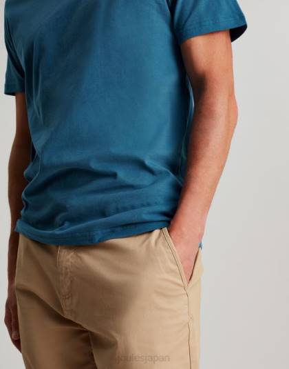 衣服 jp Joules 男性 デントンジャージーTシャツ ターコイズ 46RH214