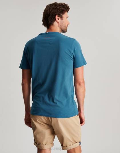 衣服 jp Joules 男性 デントンジャージーTシャツ ターコイズ 46RH214