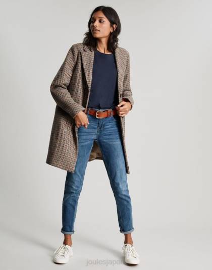衣服 jp Joules 女性 カーリー ソリッド クラシック クルー T シャツ フランス海軍 46RH76