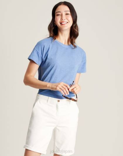 衣服 jp Joules 女性 メイシー半袖Tシャツ 青 46RH81