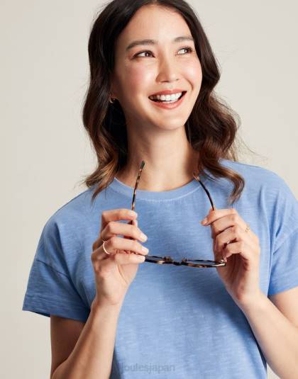 衣服 jp Joules 女性 メイシー半袖Tシャツ 青 46RH81