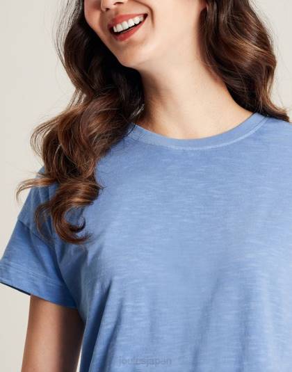 衣服 jp Joules 女性 メイシー半袖Tシャツ 青 46RH81