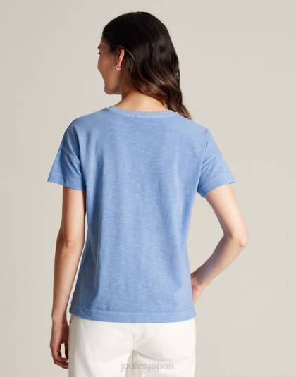 衣服 jp Joules 女性 メイシー半袖Tシャツ 青 46RH81