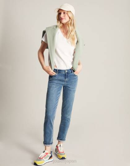 衣服 jp Joules 女性 セリーナ ソリッド V ネック T シャツ 明るい白色 46RH60