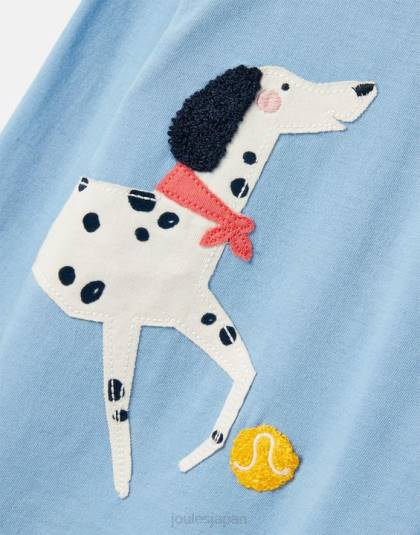 衣服 jp Joules 女の子 ava 長袖 T シャツ 2-12 歳 ベルエアブルー 46RH272