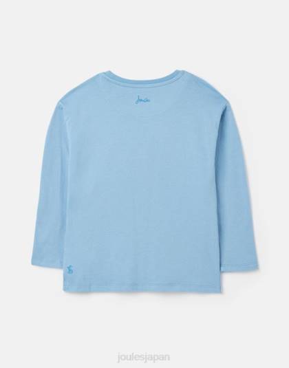 衣服 jp Joules 女の子 ava 長袖 T シャツ 2-12 歳 ベルエアブルー 46RH272