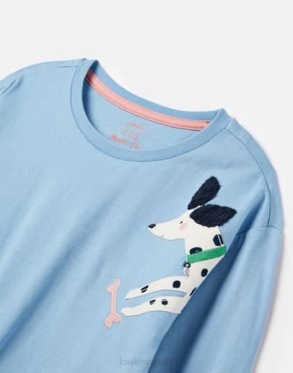衣服 jp Joules 女の子 ava 長袖 T シャツ 2-12 歳 ベルエアブルー 46RH272